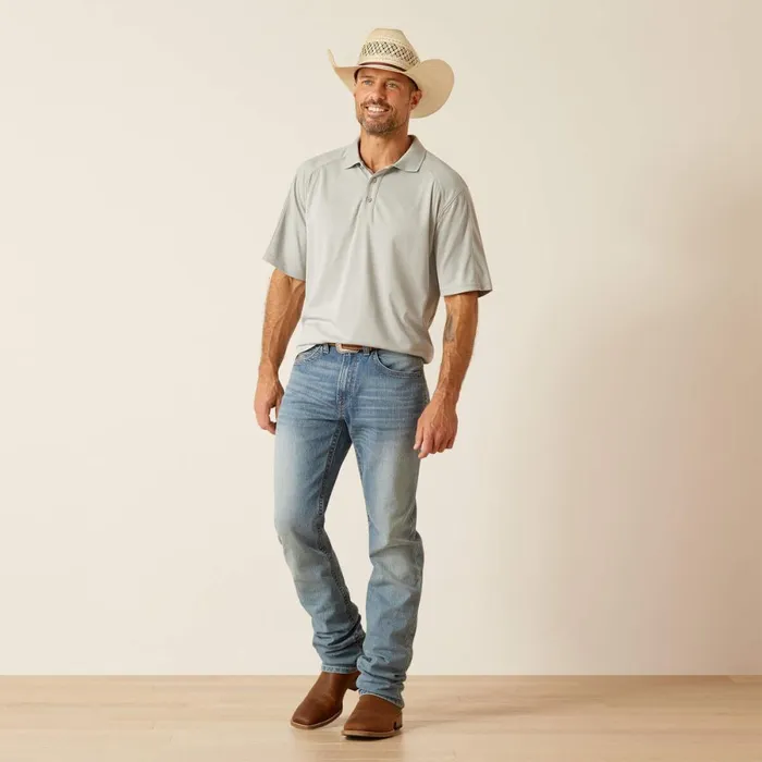 AC Polo Silver Lining Men Ariat TShirts and Polos AC Polo Silver Lining Men Ariat TShirts and Polos
