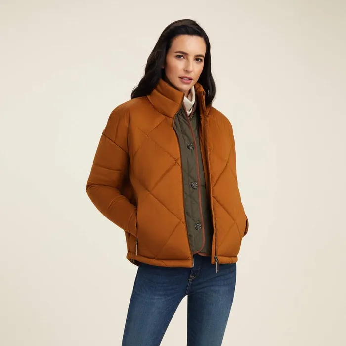 Adena Insulated Jacket Chestnut Women Ariat Jackets and Vests