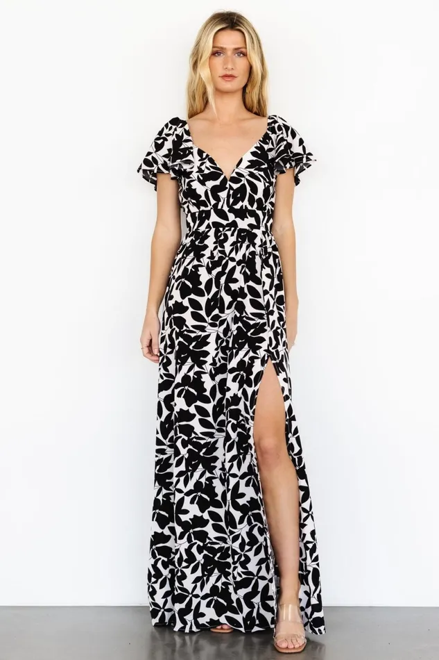 Adira Maxi Dress Black Floral Women Baltic Born Maxi Dresses