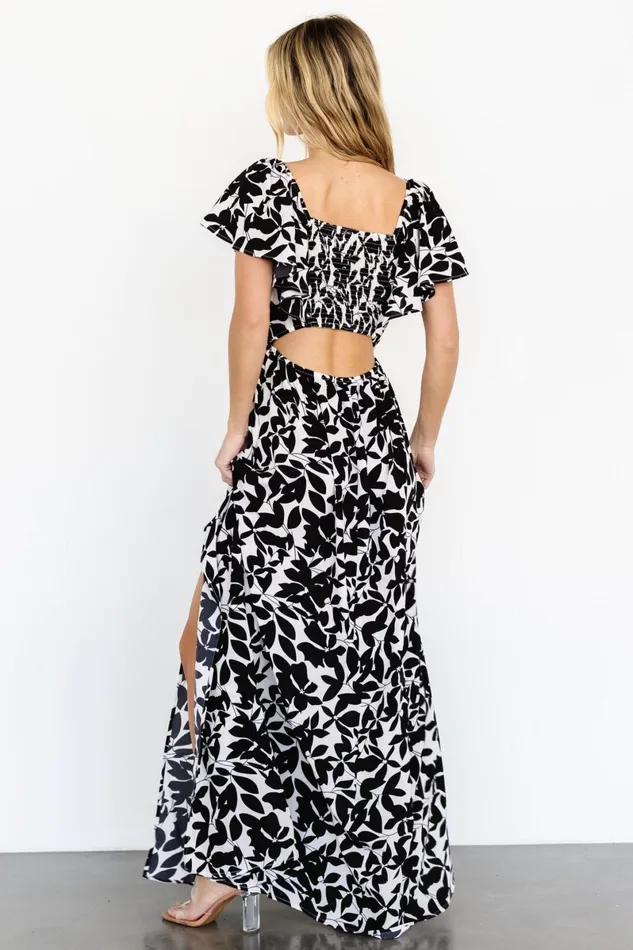 Adira Maxi Dress Black Floral Women Baltic Born Maxi Dresses Adira Maxi Dress Black Floral Women Baltic Born Maxi Dresses