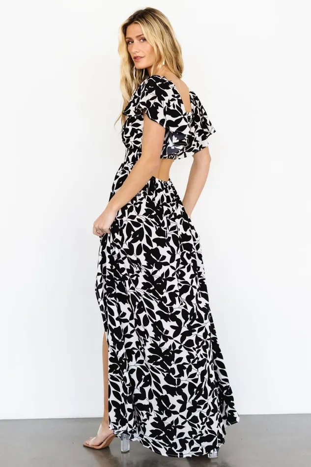 Adira Maxi Dress Black Floral Women Baltic Born Maxi Dresses Adira Maxi Dress Black Floral Women Baltic Born Maxi Dresses