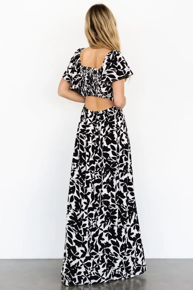 Adira Maxi Dress Black Floral Women Baltic Born Maxi Dresses Adira Maxi Dress Black Floral Women Baltic Born Maxi Dresses