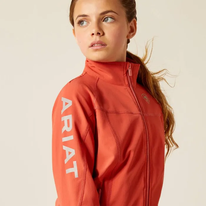 Agile Softshell Waterproof Jacket Baked Apple Kids Ariat Jackets and Vests Agile Softshell Waterproof Jacket Baked Apple Kids Ariat Jackets and Vests