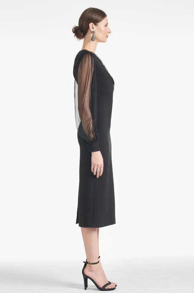Alanz Dress 8211 Black Women Sachin and Babi Long Sleeve