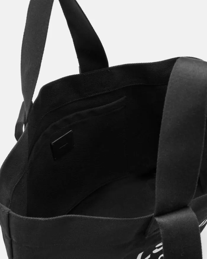 Ali Logo Canvas Tote Bag Black Women AllSaints Handbags and Wallets