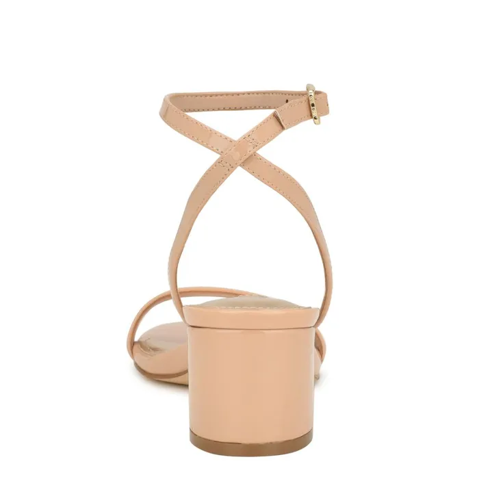 Allora Ankle Strap Block Heeled Sandals Light Natural Women Nine West Heeled Allora Ankle Strap Block Heeled Sandals Light Natural Women Nine West Heeled