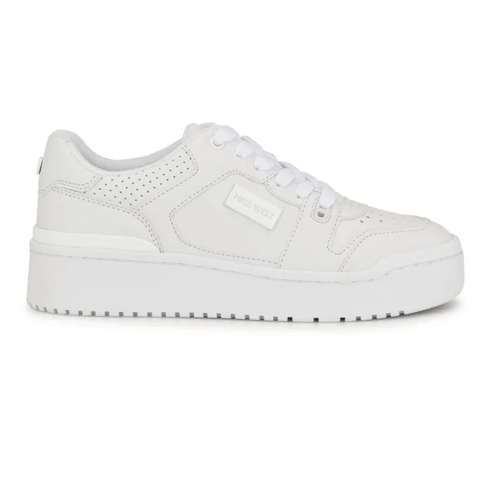 Alope Laceup Sneakers White Women Nine West Sneakers