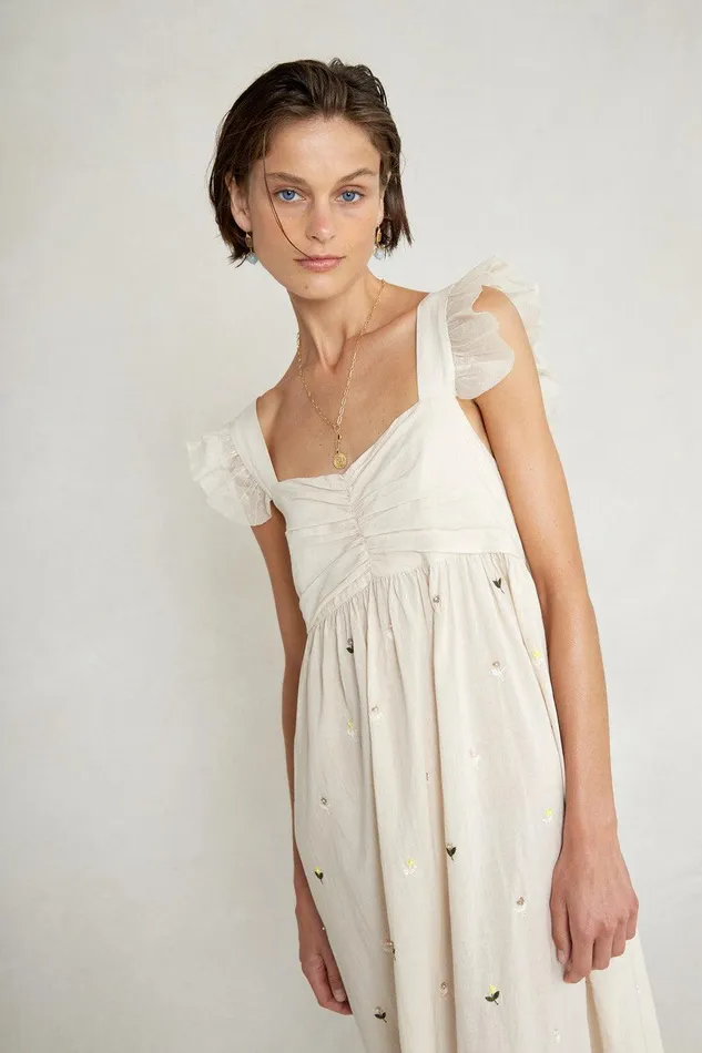 Amelia Dress Antique White Women Chan Luu Dresses