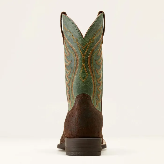 Amos Cowboy Boot Rockweed Brownsurf Green Men Ariat Western Boots