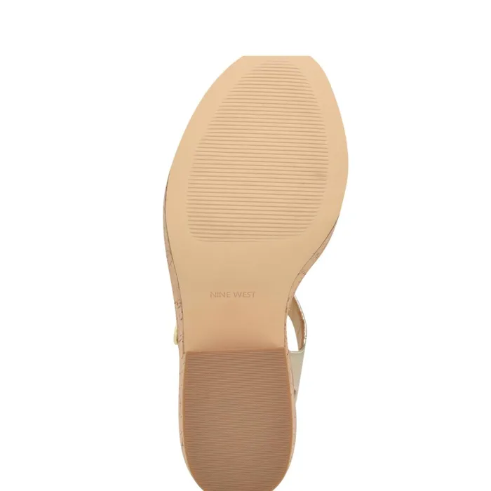 Amye Ankle Strap Wedge Sandals Platino Women Nine West Casual Amye Ankle Strap Wedge Sandals Platino Women Nine West Casual