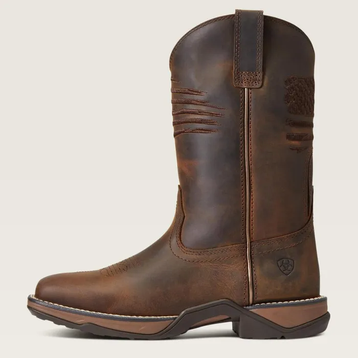 Anthem Patriot Western Boot Distressed Brown Women Ariat Western Boots Anthem Patriot Western Boot Distressed Brown Women Ariat Western Boots