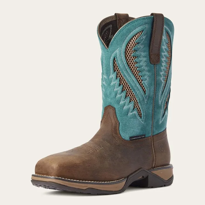 Anthem VentTEK Composite Toe Work Boot Royal Chocolate Women Ariat Western Boots