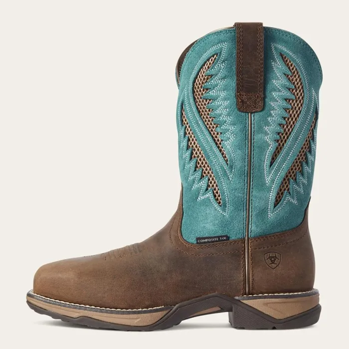 Anthem VentTEK Composite Toe Work Boot Royal Chocolate Women Ariat Western Boots Anthem VentTEK Composite Toe Work Boot Royal Chocolate Women Ariat Western Boots