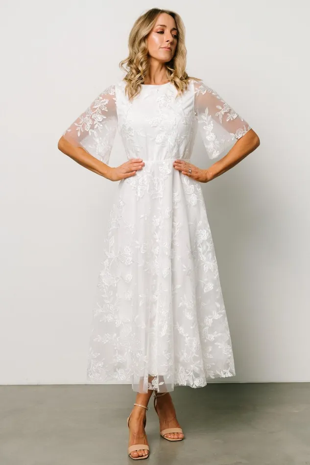 Arabella Embroidered Tulle Maxi Dress White Women Baltic Born Tulle Styles Arabella Embroidered Tulle Maxi Dress White Women Baltic Born Tulle Styles