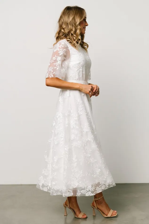 Arabella Embroidered Tulle Maxi Dress White Women Baltic Born Tulle Styles Arabella Embroidered Tulle Maxi Dress White Women Baltic Born Tulle Styles