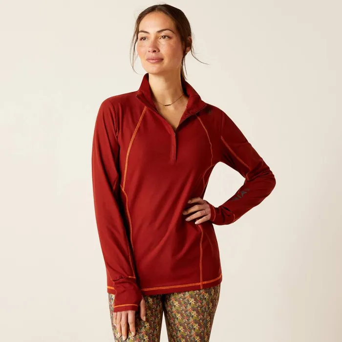 Ardent Baselayer Fired Brick Women Ariat TShirts and Tops