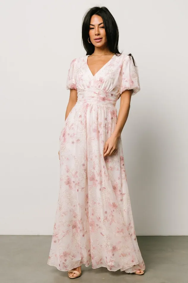 Ardley Maxi Dress Mauve Floral Women Baltic Born Maxi Dresses Ardley Maxi Dress Mauve Floral Women Baltic Born Maxi Dresses
