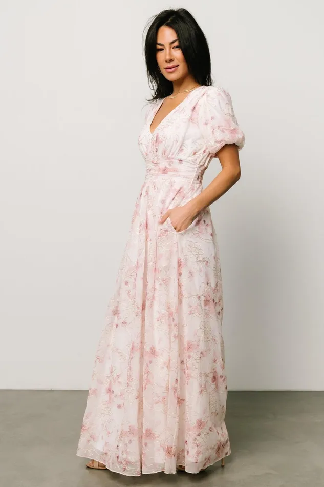 Ardley Maxi Dress Mauve Floral Women Baltic Born Maxi Dresses Ardley Maxi Dress Mauve Floral Women Baltic Born Maxi Dresses