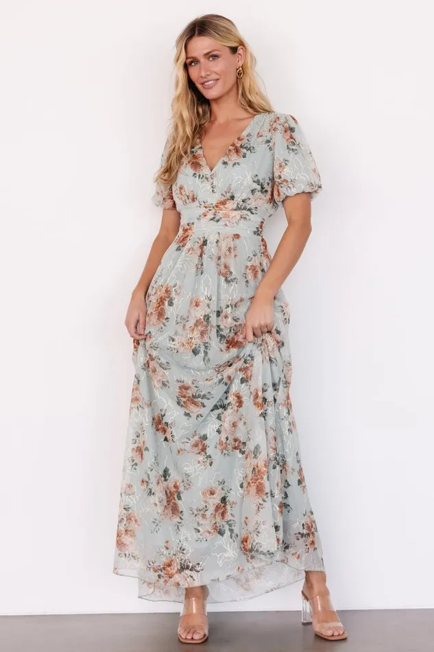 Ardley Maxi Dress Sage Floral Women Baltic Born Wedding Guest Ardley Maxi Dress Sage Floral Women Baltic Born Wedding Guest