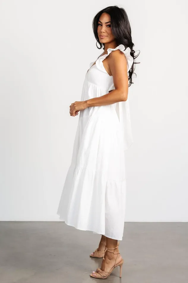 Aria Back Tie Dress Off White Women Baltic Born Bridal Aria Back Tie Dress Off White Women Baltic Born Bridal