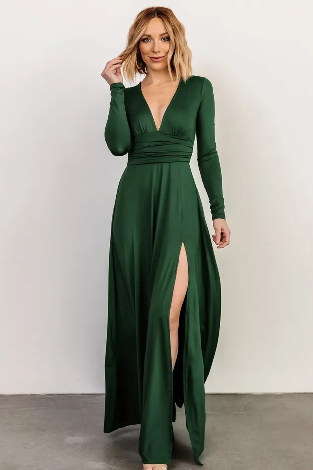 Arianna Maxi Dress Hunter Green Women Baltic Born Maxi Dresses
