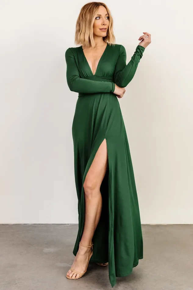 Arianna Maxi Dress Hunter Green Women Baltic Born Maxi Dresses