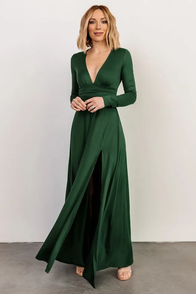 Arianna Maxi Dress Hunter Green Women Baltic Born Maxi Dresses