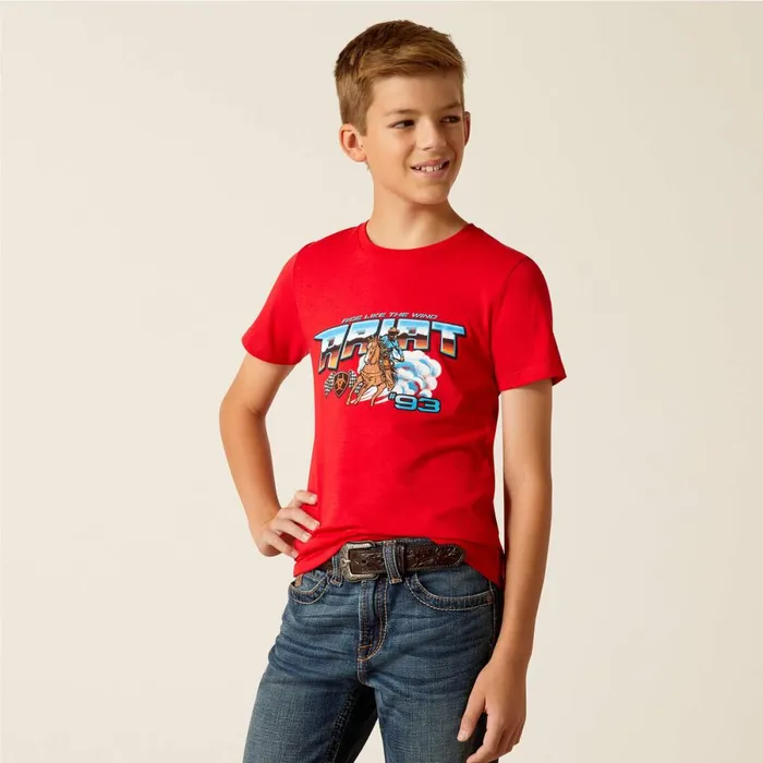Ariat Racing 93 TShirt Red Kids Ariat TShirts and Polos