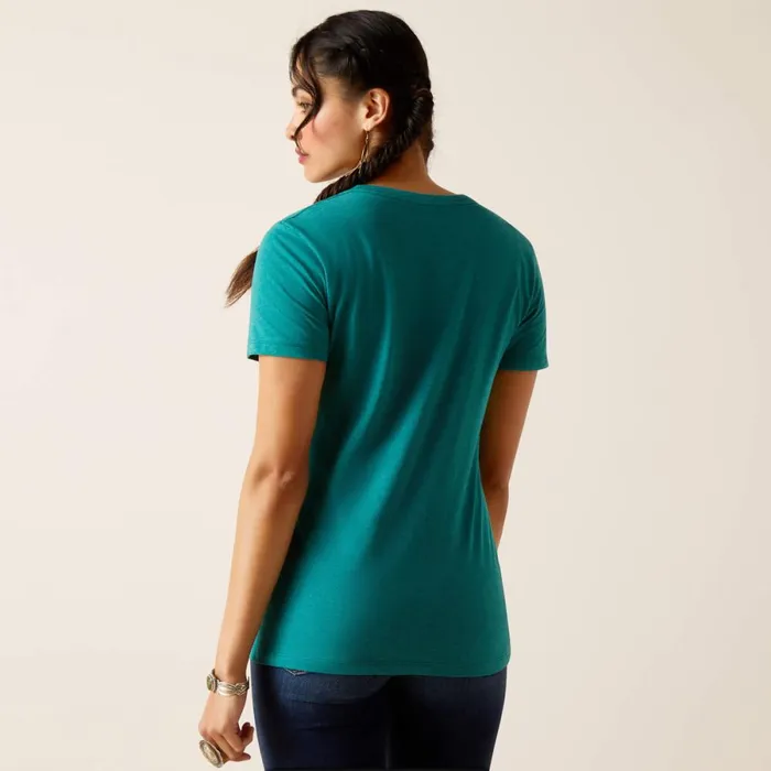 Ariat Serape Style TShirt Dark Teal Heather Women Ariat TShirts and Tops Ariat Serape Style TShirt Dark Teal Heather Women Ariat TShirts and Tops