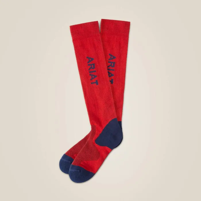 AriatTEK Performance Socks Red MenWomen Ariat Socks