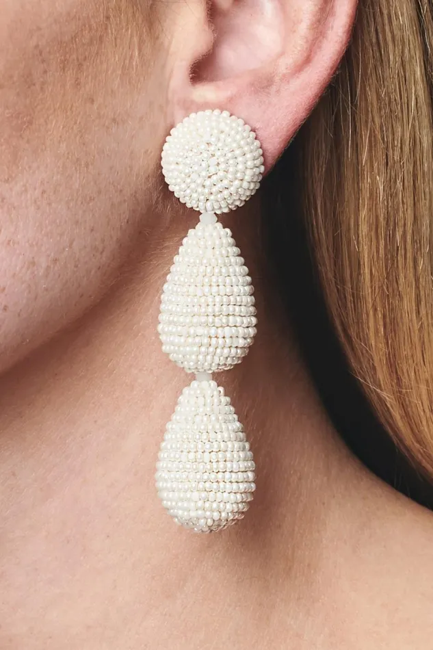 Arielle Earrings 8211 Smooth Beads Women Sachin and Babi Earrings