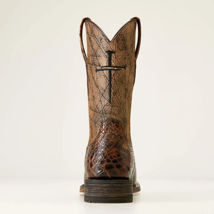 Backwater Western Boot Brown American Alligator Men Ariat Western Boots