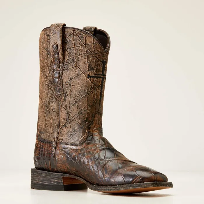 Backwater Western Boot Brown American Alligator Men Ariat Western Boots