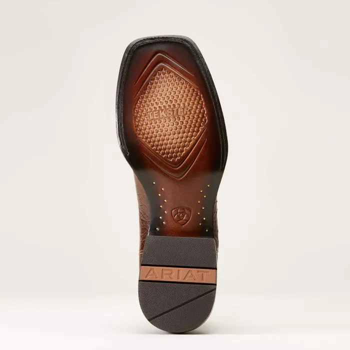 Badlands Cowboy Boot Dark Tabac Smooth Quill Ostric Men Ariat Western Boots