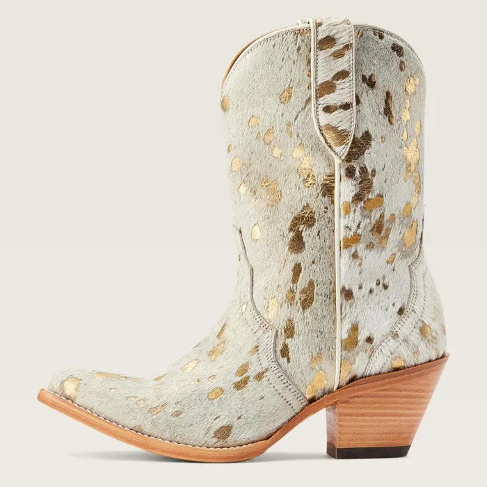Bandida Western Boot White Metallic Hair On Women Ariat Western Boots Bandida Western Boot White Metallic Hair On Women Ariat Western Boots