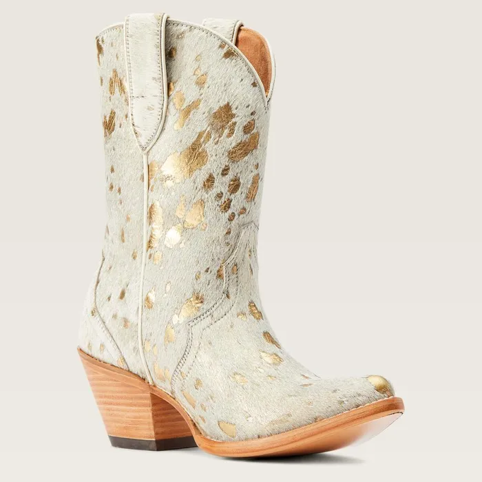 Bandida Western Boot White Metallic Hair On Women Ariat Western Boots Bandida Western Boot White Metallic Hair On Women Ariat Western Boots