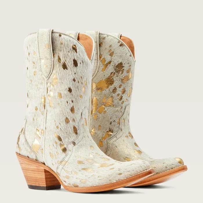 Bandida Western Boot White Metallic Hair On Women Ariat Western Boots Bandida Western Boot White Metallic Hair On Women Ariat Western Boots