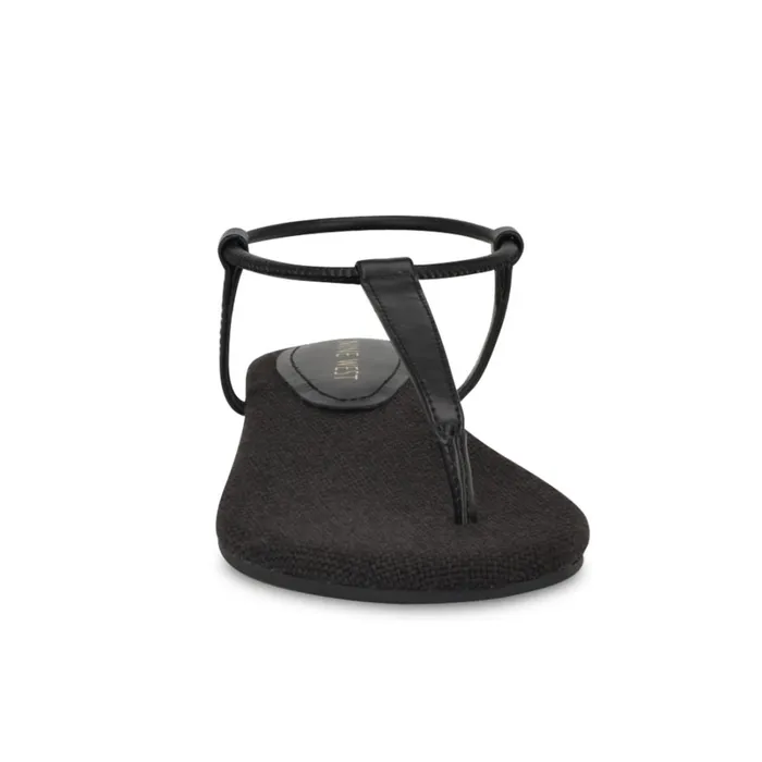 Bassie Flat Sandals Black Women Nine West Flats Bassie Flat Sandals Black Women Nine West Flats