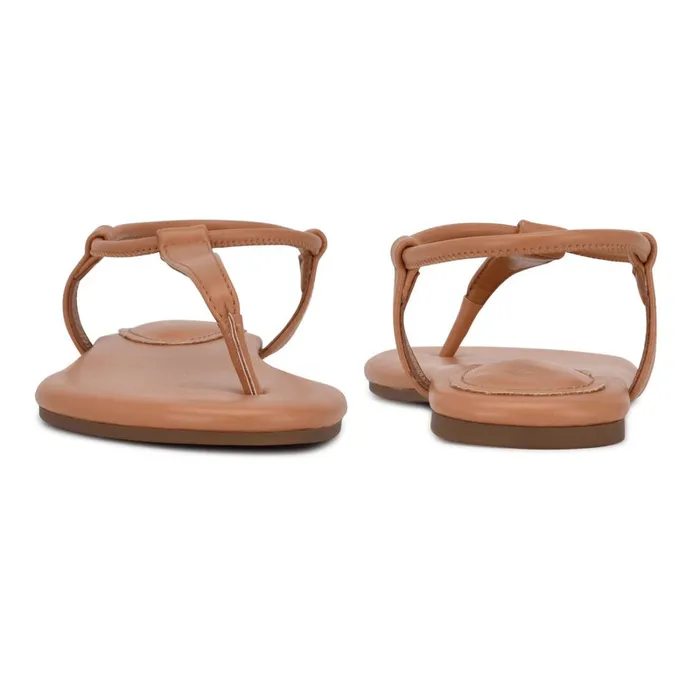 Bassie Flat Sandals Natural Women Nine West Flats Bassie Flat Sandals Natural Women Nine West Flats
