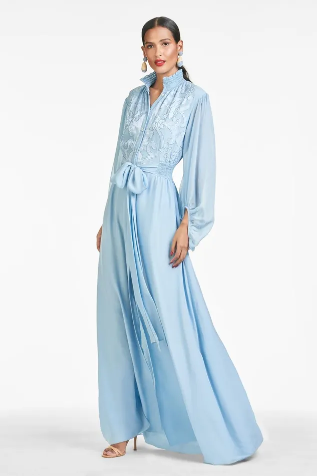 Beatrix Gown 8211 Chambray Blue Women Sachin and Babi Boho