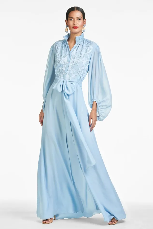 Beatrix Gown 8211 Chambray Blue Women Sachin and Babi Boho