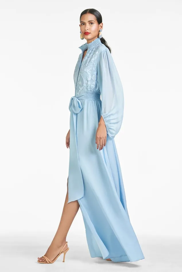 Beatrix Gown 8211 Chambray Blue Women Sachin and Babi Boho