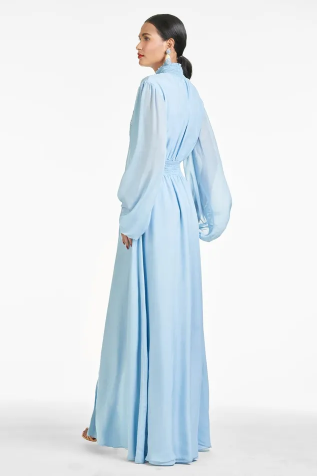 Beatrix Gown 8211 Chambray Blue Women Sachin and Babi Boho