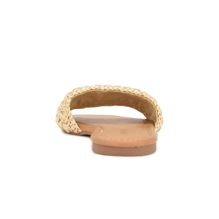 Beehiv Slide Sandals Natural Women Nine West Flats