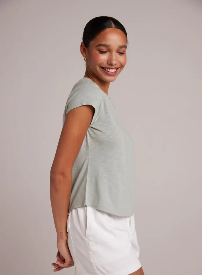 Bella Dahl Baby Crew Tee 8211 Oasis Green Women TShirts Bella Dahl Baby Crew Tee 8211 Oasis Green Women TShirts
