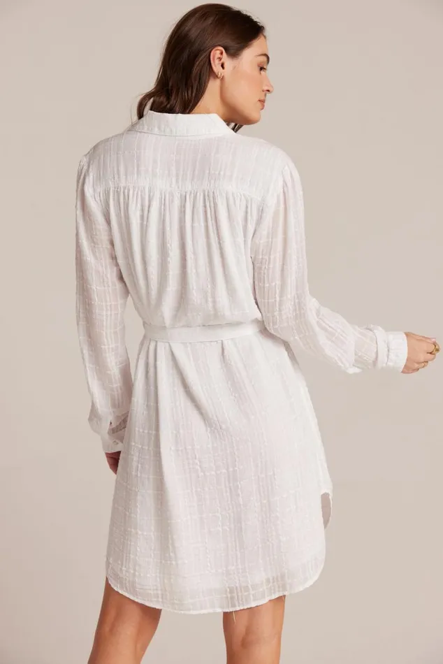 Bella Dahl Belted Hidden Placket Dress 8211 White Women Mini Dresses Bella Dahl Belted Hidden Placket Dress 8211 White Women Mini Dresses