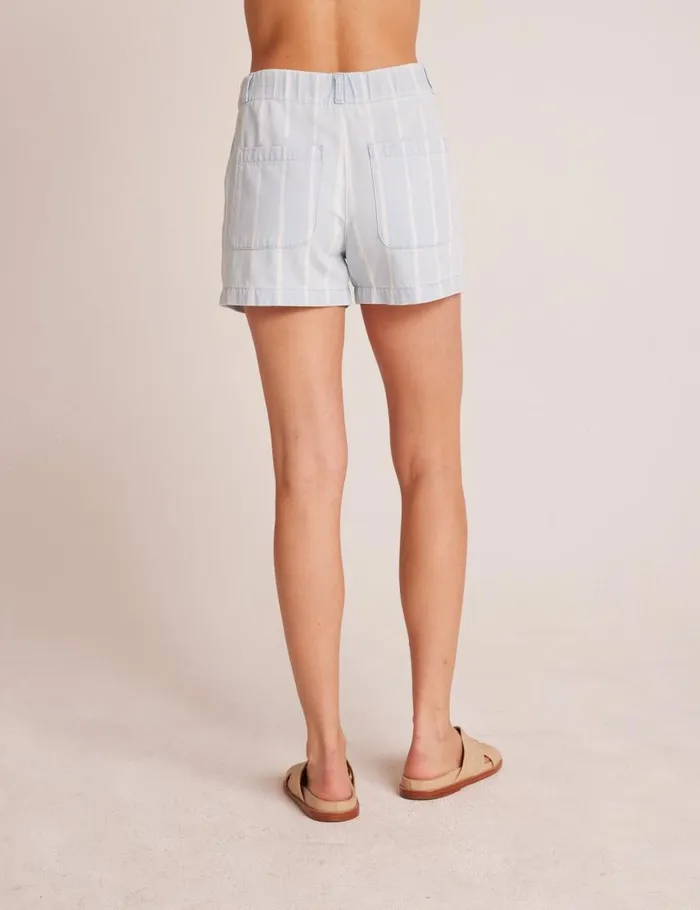 Bella Dahl Elle Playa Trouser Short 8211 Bleach Stripe Wash Women Shorts Bella Dahl Elle Playa Trouser Short 8211 Bleach Stripe Wash Women Shorts