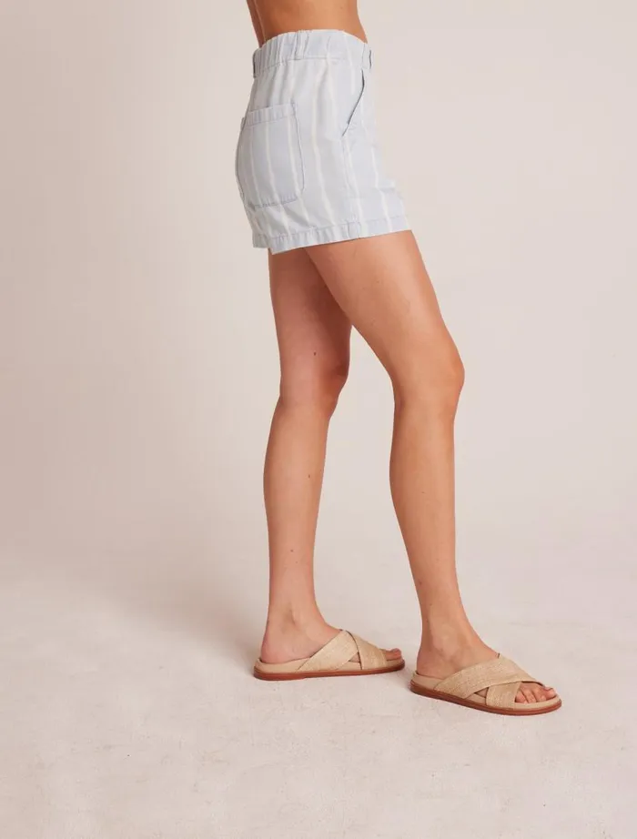 Bella Dahl Elle Playa Trouser Short 8211 Bleach Stripe Wash Women Shorts Bella Dahl Elle Playa Trouser Short 8211 Bleach Stripe Wash Women Shorts