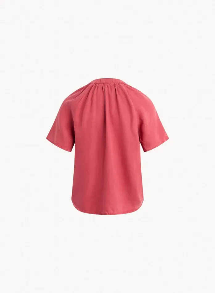 Bella Dahl Flowy Short Sleeve Pullover 8211 Riviera Red Women Short Sleeve Bella Dahl Flowy Short Sleeve Pullover 8211 Riviera Red Women Short Sleeve