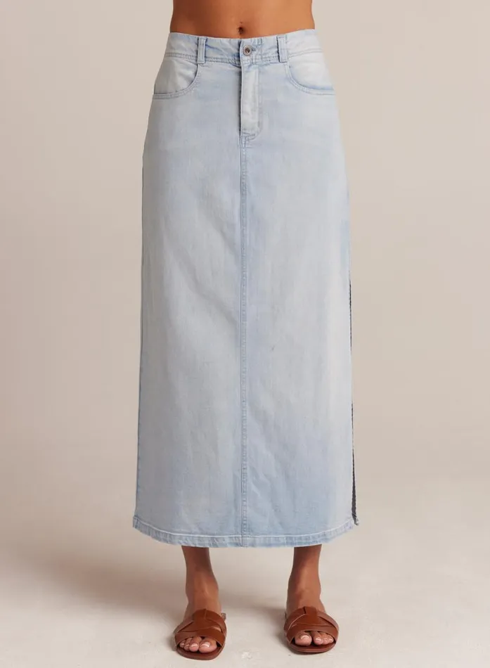 Bella Dahl Indigo Side Slit Skirt 8211 Ocean Mist Wash Women Skirts Bella Dahl Indigo Side Slit Skirt 8211 Ocean Mist Wash Women Skirts